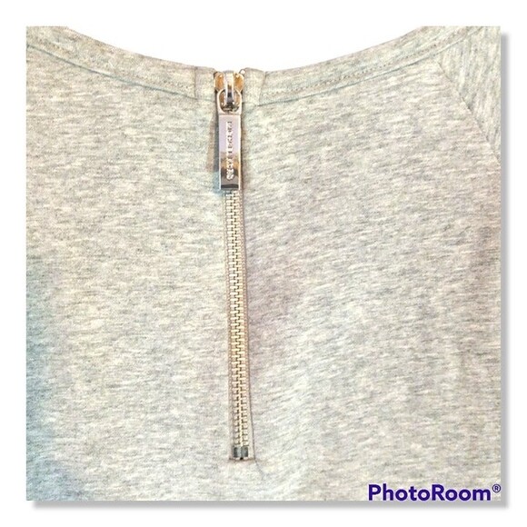 Michael Kors Small Fitted Shirt - Metal MK Logo Charm - Back Zipper Detail - Picture 4 of 6